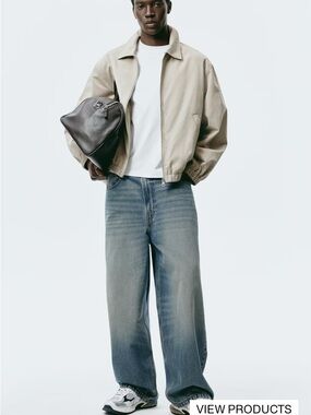 H&M Light Blue Wide Leg Men's Jeans